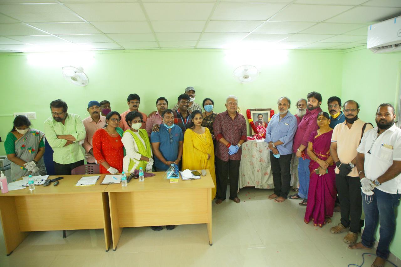 SP Balasubramaniam Photo Unveiling Event in Dubbing Union Stills