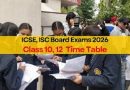 CISCE Announces 2026 Board Exam Dates