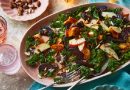 Roasted Winter Vegetable Salad with Kale and Apples