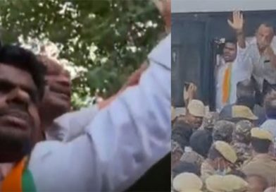 தடையை மீறி போராட்டத்தில் ஈடுபட்ட அண்ணாமலை கைது!