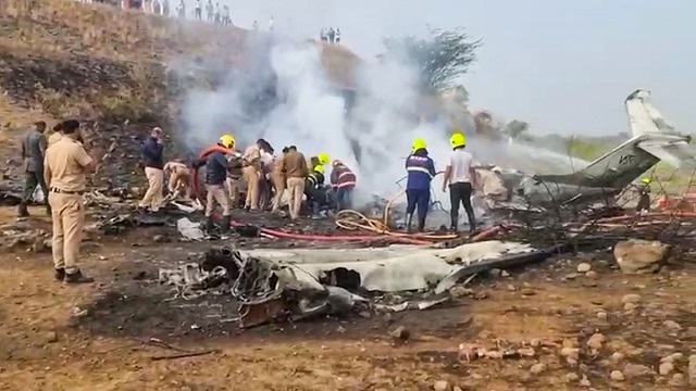 DGCA Team Inspects Baramati Plane Crash Site