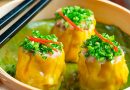 Delicious Chicken Shu Mai with Mushroom and Carrot