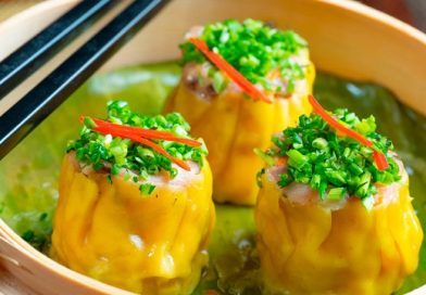 Delicious Chicken Shu Mai with Mushroom and Carrot
