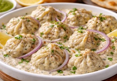 “Creamy Afghani Momos – Soft and Delicious”