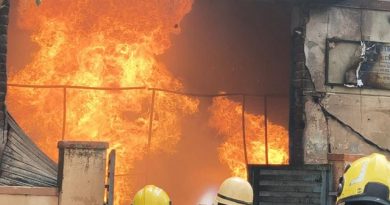 Major Fire at Paint Unit Near Red Hills