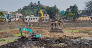 Thiruneermalai Temple Tank Restoration Halfway Complete