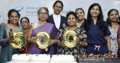 Gleneagles Hospitals Chennai Achieves Milestone of 500 robotic Gynaecological Surgeries in Just over 2 years