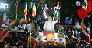 Amit Shah Holds Roadshow in Mylapore