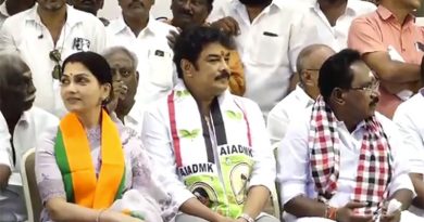 கணவருக்கு ஆதரவாக மதுரை வீதிகளில் வாக்கு சேகர்த்தி குஷ்பு!