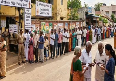 தமிழகத் தேர்தல் 2026 – வாக்குப்பதிவு தொடக்கம்!