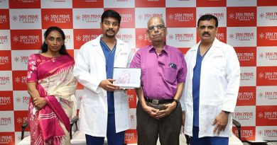 இந்தியாவின் முதல் முறையாக தோள்பட்டை தமனி வழியாக இதய வால்வு மாற்று சிகிச்சை செய்து சாதனை படைத்த எஸ்.ஆர்.எம் பிரைம் மருத்துவமனை!