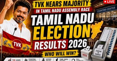 TVK Nears Majority in Tamil Nadu Assembly Race