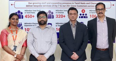 தென்னிந்தியாவில் மருத்துவக் காப்பீடு கோரிக்கை மேலாண்மையை வலுப்படுத்த புதிய ‘சிறப்பு மையத்தை சென்னையில் தொடங்கும்எம்.டி.இந்தியா ஹெல்த் இன்சூரன்ஸ் டிபிஏ