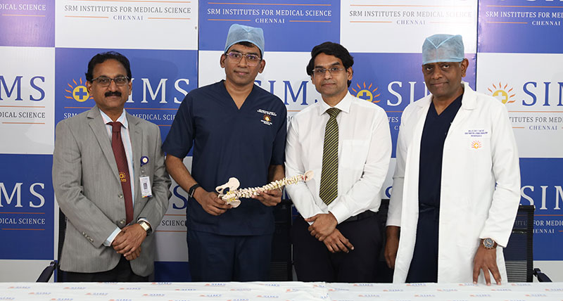 SIMS Hospital Treats Spinal Compression in 84-Year-Old with Pacemaker Through Single-Incision Endoscopic Surgery