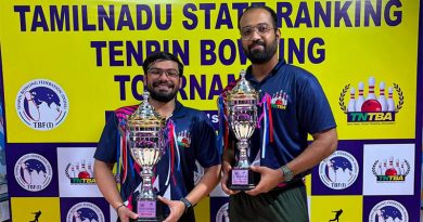 Abhishek wins title in 1st Tamil Nadu State Ranking Tenpin Bowling Tournament