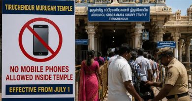 திருச்செந்தூர் சுப்பிரமணியசுவாமி கோவிலில் கைபேசி பயன்பாட்டுக்கு தடை! – இன்று முதல் அமலுக்கு வருகிறது