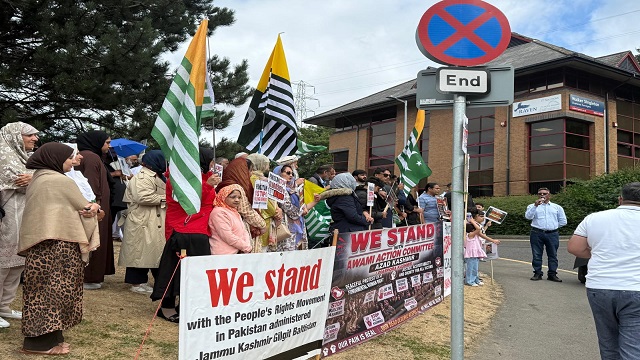 British Kashmiri Diaspora Protests in Bradford Support People of PoJK