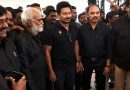 DMK Legislators in Black Shirts Protest Before Budget
