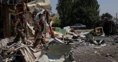 Ukraine aims a drone blitz at Moscow as Russian missiles kill 10 in a Ukrainian village