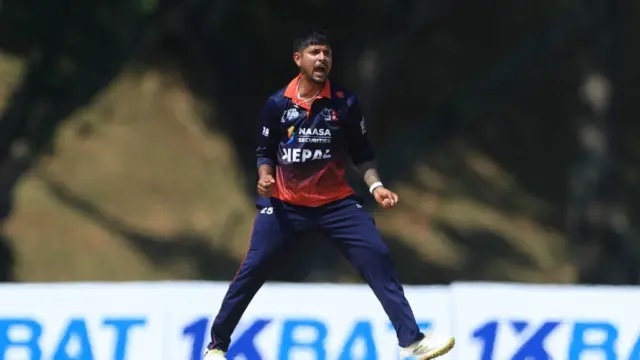 Nepal’s Sandeep Lamichhane Shines with Four Wickets Against Hong Kong