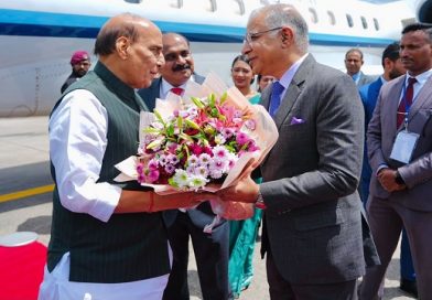 Rajnath Singh arrives in Sri Lanka for three-day visit