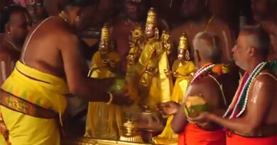 திருப்பதி ஏழுமலையான் கோவிலில் நடைபெற்று வந்த பிரம்மோற்சவ விழா இன்றுடன் நிறைவடைந்தது