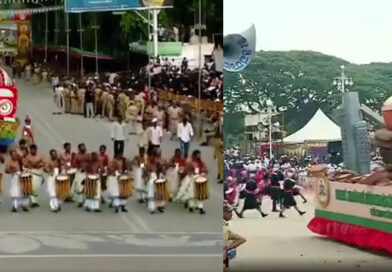 மைசூர் தசரா விழாவில் கவனம் ஈர்த்த கேரளாவின் தெய்யம் கலை நிகழ்ச்சி!